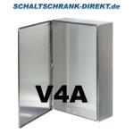 V4A Edelstahl Klemmenkasten 150x150x135 mm mit Klappdeckel IP66 AISI 316L