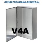 V4A Edelstahl Klemmenkasten 200x150x135 mm mit  Klappdeckel IP66 AISI 316L