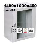 Schaltschrank 1400x1000x400 mm VDE UL zertifiziert IP66 1-türig - mit Sichttür