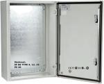 Metall Schaltschrank 800x600x210 mm HBT IP66 1-türig Stahlblech mit verzinkter Metall Montageplatte